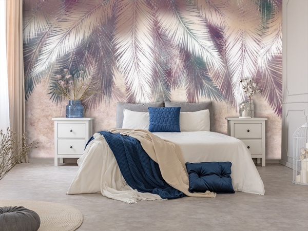 Фотопанно 3D TP-004 "Шаль из ярких листьев" (200*270) песок Рос