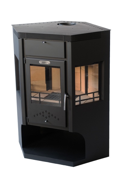 Печь-камин СИБИРЬ-15, 250-375м3, D150, НМК