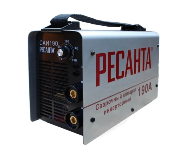 Сварочный аппарат инверторный САИ 190 10-190А, 5,0кВт, до 5мм, 140-260В Ресанта