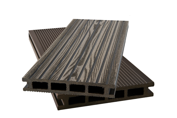 Террасная доска ДПК 26*150*4000мм TAVOLA ECO Винтаж 3D вельвет крупный брашированная венге 