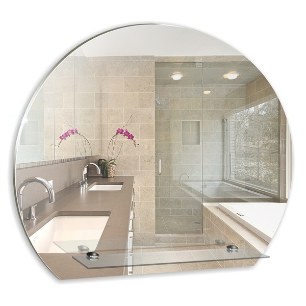 Зеркало MIXLINE 570*480 Елена с полкой