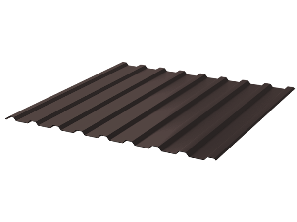 Профнастил полимер СП20 1100/1150 0,4  2м RAL 8017(шоколад)