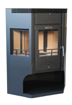 Печь-камин СИБИРЬ-15, 250-375м3, D150, НМК