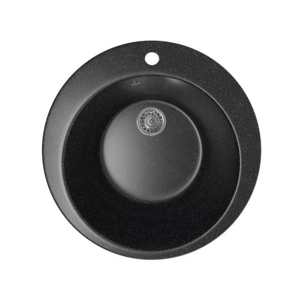 Мойка MIXLINE ML-GM13 круглая черная (308) 495мм