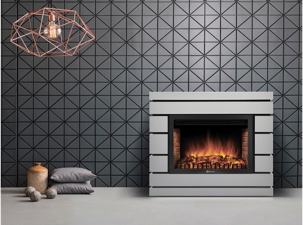 Портал для камина Moderno 25, 975х845х225мм, 64кг, белый дуб Electrolux