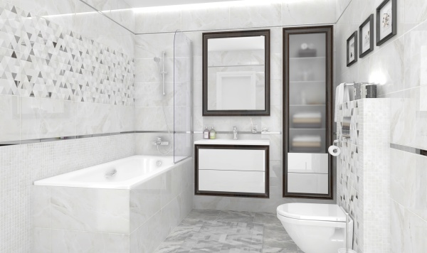 Плитка 300*600 Laparet Plazma Avers декор белый