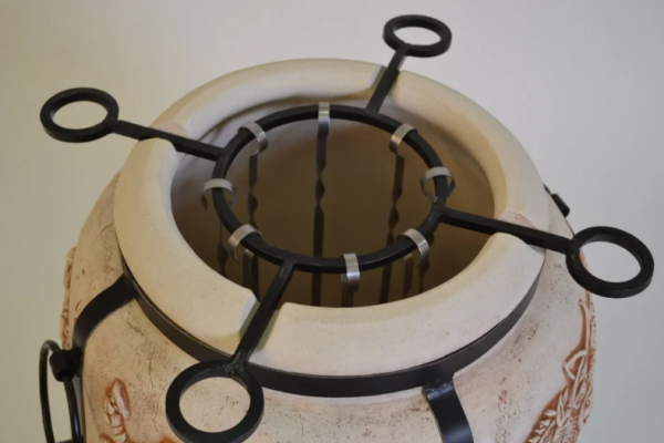 Тандыр Шарм, шампура(8шт), "солнышко" для шампуров, колосник, совок, кочерга, 910*750*580мм НСТ