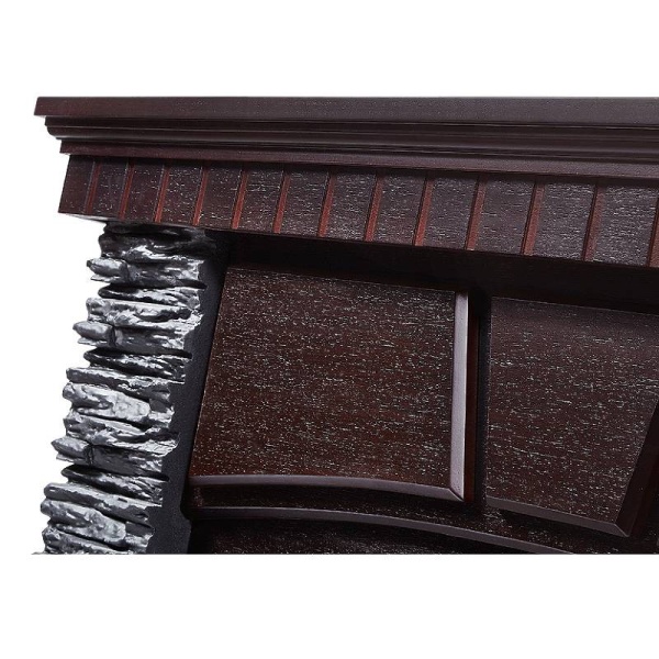 Портал для камина Porto 30, 1200х990х330мм, 53кг, камень черный, шпон венге, Electrolux