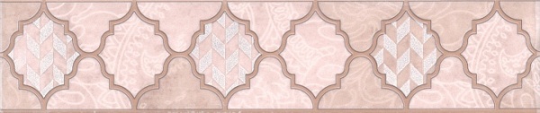 Плитка 5,4*25 KERAMA MARAZZI Фоскари розовый бордюр OP/B27/6334
