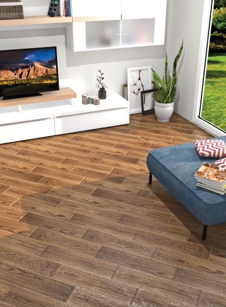 Керамогранит 151*600 Laparet Italo коричневый