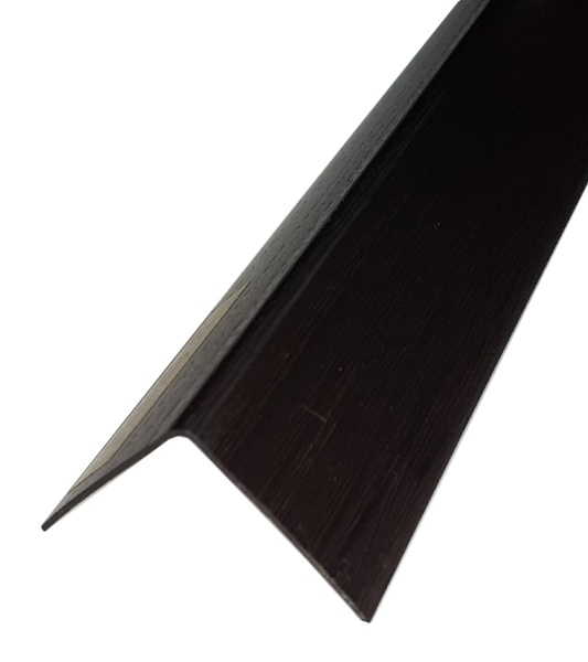 Панели пласт  угол венге черный 25*25 торцевой 2,7м Идеал
