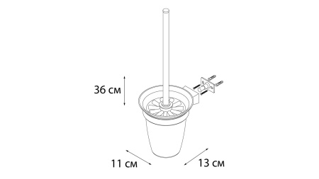 Trend FX-97813 Ерш для туалета черный