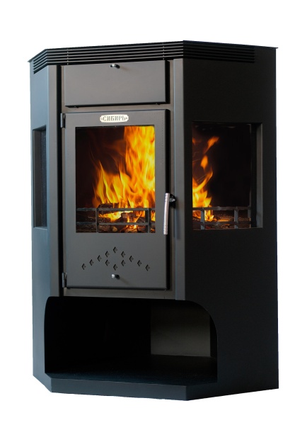 Печь-камин СИБИРЬ-15, 250-375м3, D150, НМК