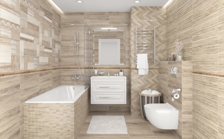 Плитка 200*600 Laparet Amber декор мозаичный микс MM60065