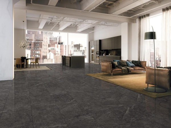 Керамогранит 600*600 Laparet Spanish Black черный матовый