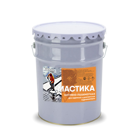 Мастика битумно-полимерная 20 кг Бизон