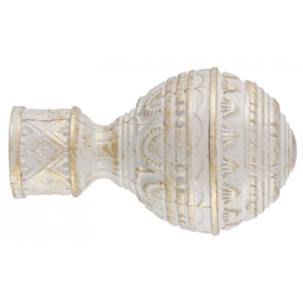 Наконечник д.28 Белое золото. Люксор