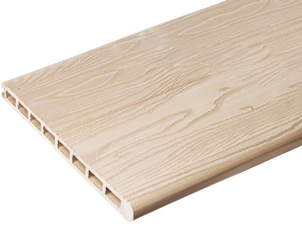 Террасная доска 25*315*4000мм ступень 3D TalverWood брашинг слоновая кость 