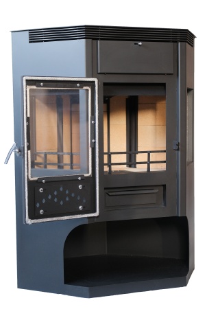 Печь-камин СИБИРЬ-15, 250-375м3, D150, НМК