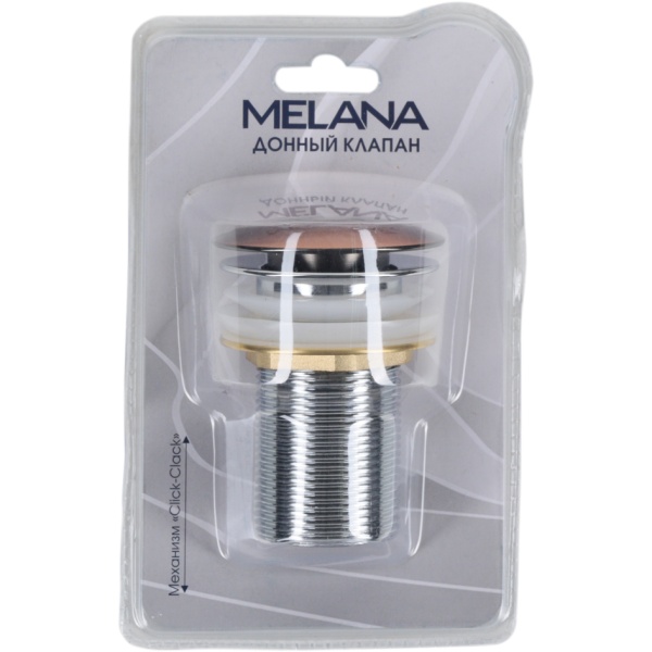 Донный клапан без перелива MELANA MLN-330303BR бронза в блистере