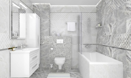 Плитка 300*600 Laparet Plazma Nuance декор белый