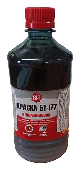 Серебрянка-краска алюминиевая БТ-177, 0,5л. ЦК