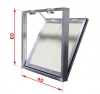 Люк ревизионный 600*400 под плитку, на цепочках Д 60/40 LYUKER