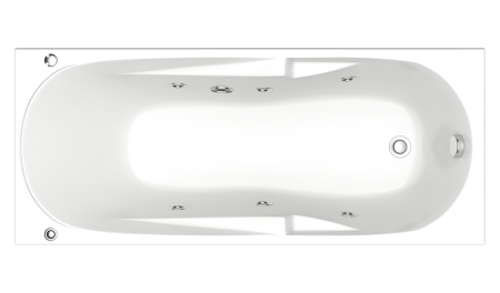 Ванна акрил 1,7x0,7 "Нептун" на каркасе BAS (РОССИЯ)