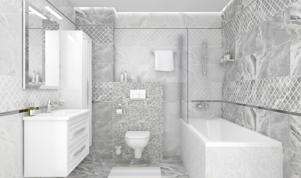 Плитка 300*600 Laparet Plazma Nuance декор серый