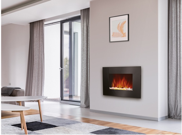 Электрокамин EFP/W-1250ULS 2,0кВт, 220В, 900х560х95мм, плоский Electrolux