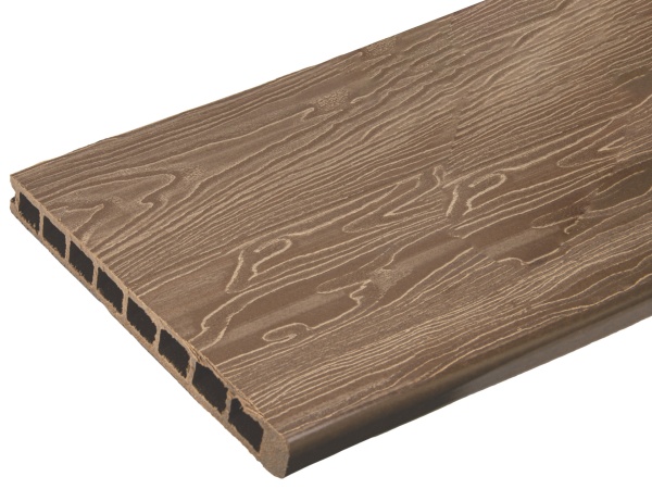 Террасная доска 25*315*4000мм ступень 3D TalverWood брашинг орех 
