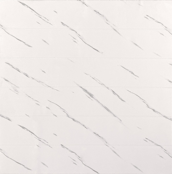 Панели вспененный ПЭ Мрамор белый 700*700 мм