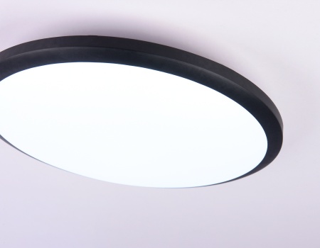 Светильник потолочный FZ1233 BK, чёрный,IP44, 22W 6400K D260*55 