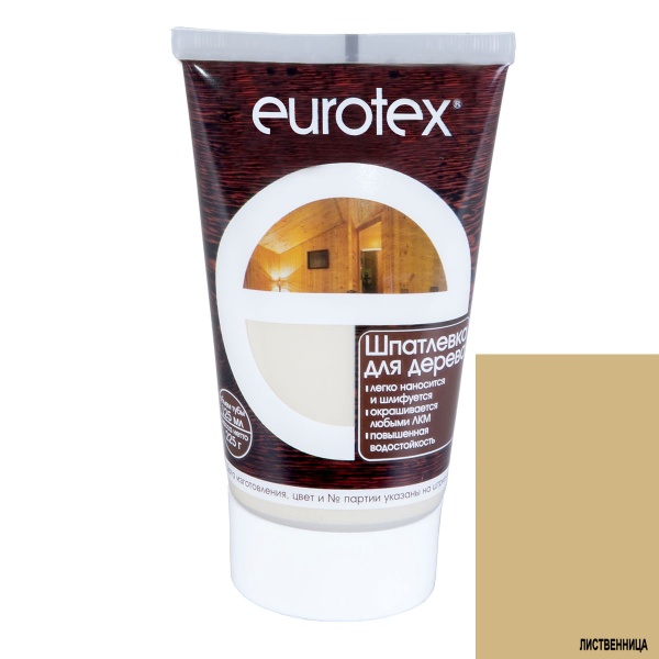 Шпатлевка  по дереву Еurotex 225г. Лиственница
