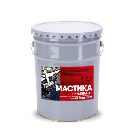 Мастика битумная Бизон 5кг кровельная гидроизоляционная