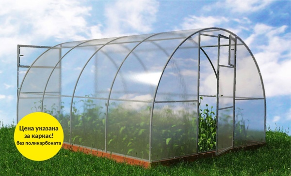 Теплица "Урожайная" (оцинкованная) 4м 