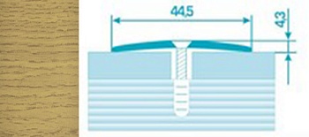 Порог ПС 04 135 шир 44,5мм клен 085