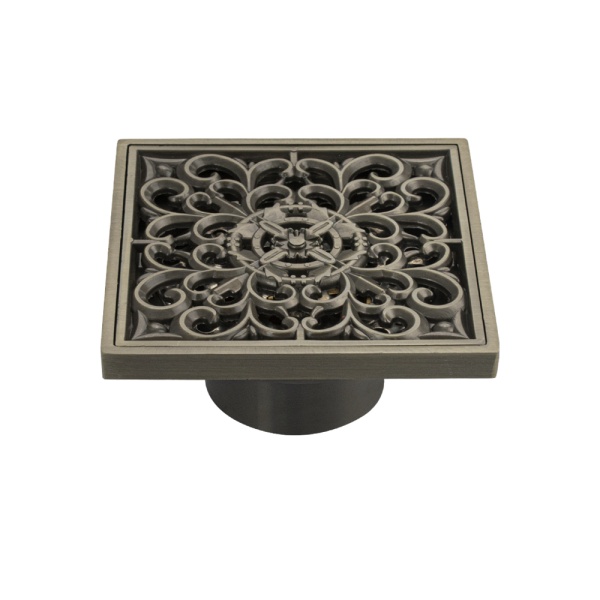 Трап САНАКС под старую бронзу 100*100 мм, вертикальный с сухим затвором (031)