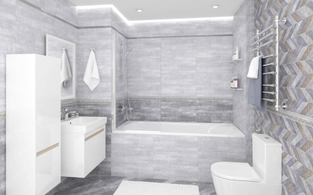 Плитка 200*600 Laparet Allure декор мозаичный MM60058