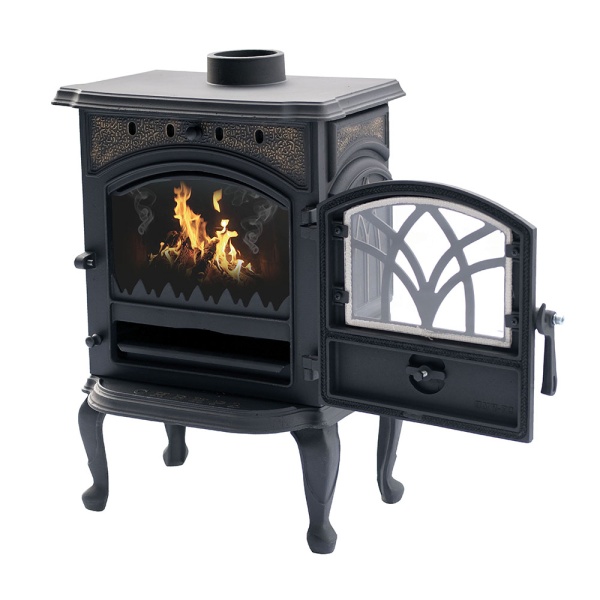 Печь-камин СИБИРЬ-7 чугун, 125м3, D115, НМК