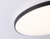 Светильник потолочный FZ1224 BK, чёрный,IP44, 13W 4200K D232*50 