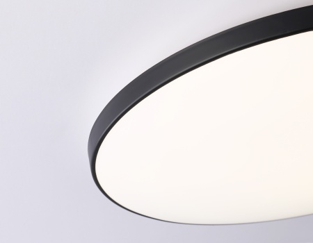 Светильник потолочный FZ1224 BK, чёрный,IP44, 13W 4200K D232*50 
