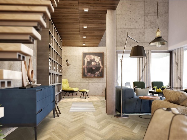 Кварцвиниловый ламинат SPC BONKEEL Pine 202 4V(micro) 600*125*3.5мм (упак30шт/2.25кв) замок (Alpine) 