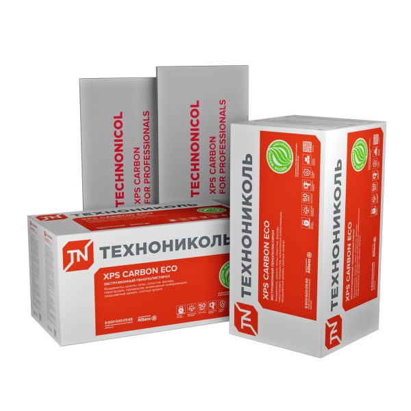 Экструз.пенополистирол ТЕХНОНИКОЛЬ Carbon Eco  100х580х1180 1шт ШТУЧНО(0,6844м2, 0,0684м3)