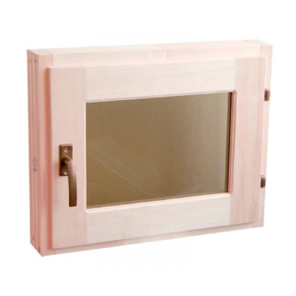 Окно липа 400*500 для сауны Йошкар-Ола прозрачное БМ