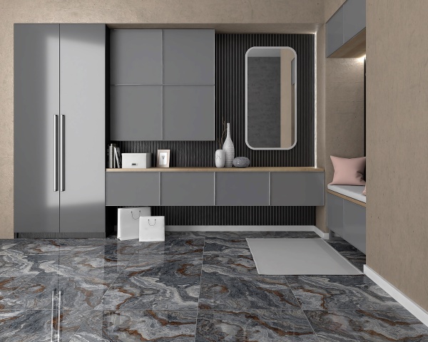 Керамогранит 600*600 Laparet Gray серый полированный