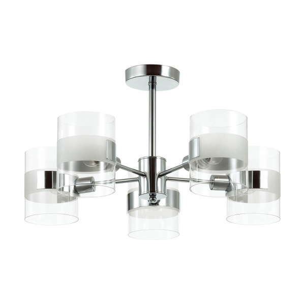 Люстра потолочная LUMION RUNA,  3706/5C хром, 5*40W E14,