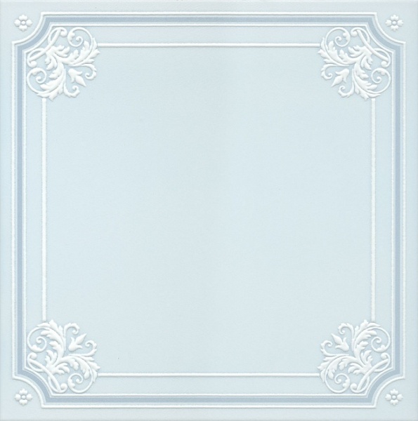 Плитка пол 40.2*40.2 KERAMA MARAZZI Петергоф голубой декор AD/B315/SG1545