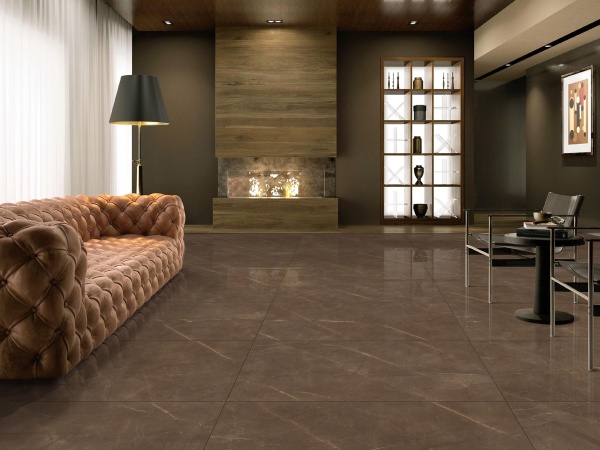 Керамогранит 600*600 Laparet Armani gold коричневый полированный