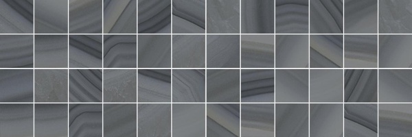 Плитка 200*600 Laparet Agat декор мозаичный серый MM60085